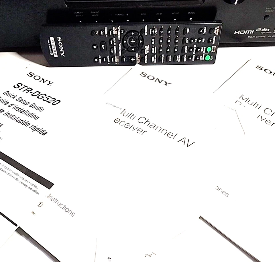 Sony STR-DG520 Digital 5.1 HiFi Receiver Bundle | Remote Included | Tested - Image 2 of 4