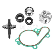 Water Pump Impeller Shaft Gear Kit fit for Yamaha YZ125 1998 1999 2000 2001-2004