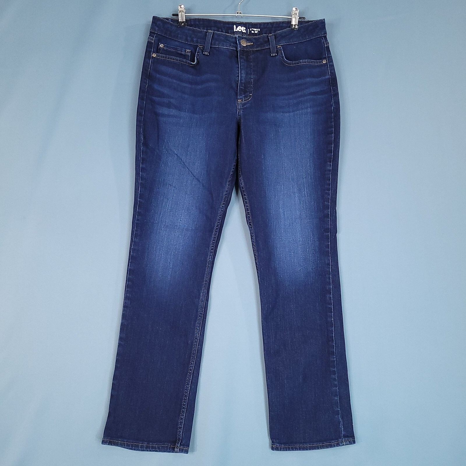 Women's Regular Fit  Denim Blue Size 16 L Cotton Blend