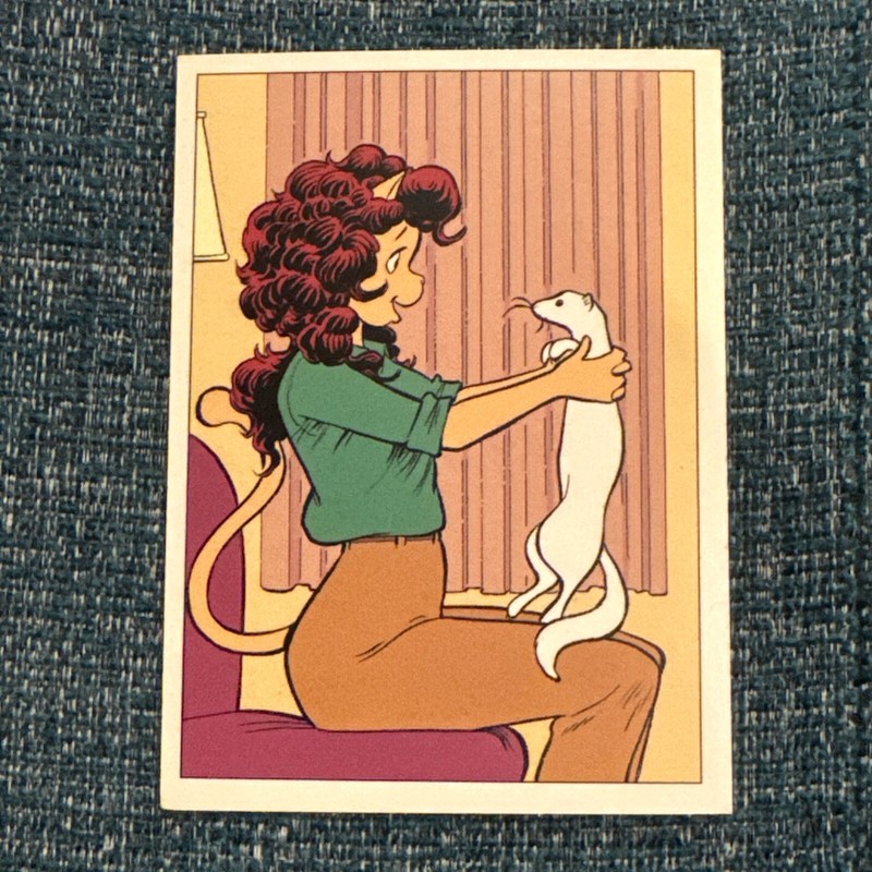 OMAHA the CAT DANCER—Kitchen Sink Press—Trading Card Squeek 19 NM