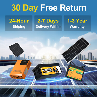ECO-WORTHY 200W 400W 1000W Solar Panel N-Type 18BB Bifacial Home