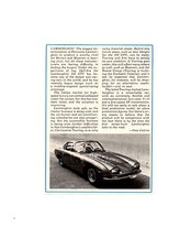 1965 Lamborghini 350 Gtv  Original Smaller Article Ad