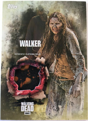 The WALKING DEAD - Female WALKER (Beißer) - Clothing Relic Wardrobe Costume Card