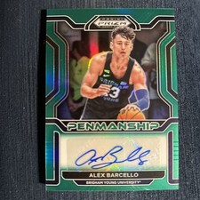 2022-23 Panini Prizm Draft Picks L- Alex Barcello College Penmanship Grn Prizm