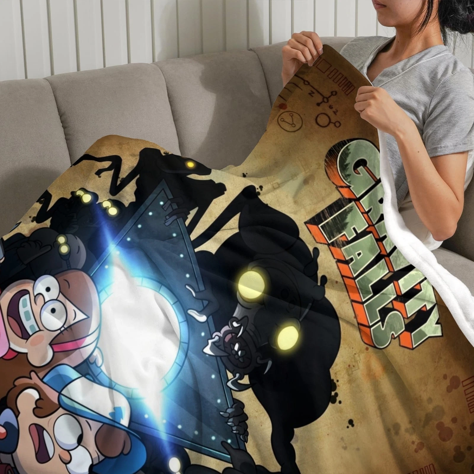 Gravity Falls Flannel Blanket Soft Bed Sofa Throw Blanket for Kids