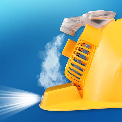 Casco de seguridad con ventilador solar casco aplicaciones anchas tamaño ajustable con luz Reino Unido - Imagen 8 de 10