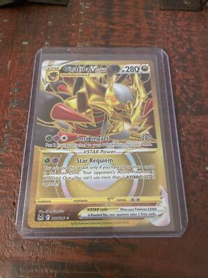 Giratina VStar Gold secret rare 212/196 Lost Origin Pokemon Card ULTRA RARE