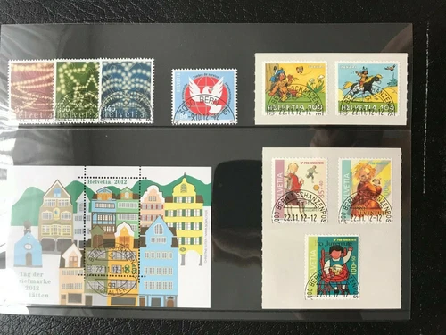 Switzerland 2012 Year with Half Round Orst Stamp Bern First Day Complete