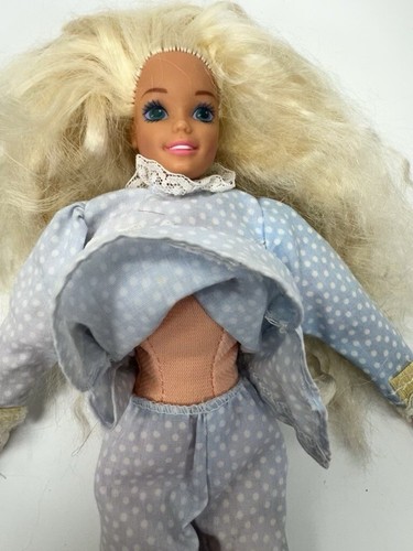 Barbie Vintage Slumber Party 1995 Pigiama Blu Corpo Morbido Peluche Bambola ⭐️ - Foto 2 di 3
