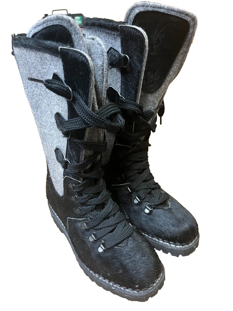Ventesima Strada Wool and Hide Hiking Winter Boots EUR Size 39 USA 8 ITALIAN
