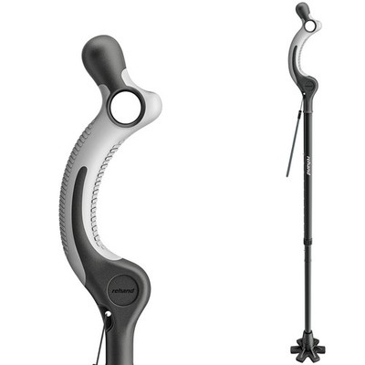 REHAND Adjustable Walking Cane for Seniors Adults - Ergonomic Anti-Slip Grip