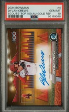 2024 Bowman Dylan Crews Scouts Top 100 Auto Gold Refractor /50 PSA 10 🔥🔥🔥