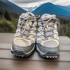 Merrell Moab Shoes Mens Size 9 Walnut Tan Hiking Trail Sneakers Vibram