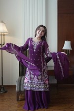 Salwar Kameez Pakistani Indian Wedding Party Wear Dress Bollywood Palazzo Suit