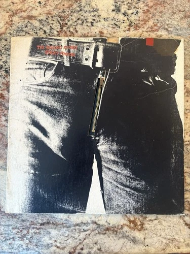 Rolling Stones Sticky Fingers Vinyl 1971 1st 'CLUB' Press Right Leg with insert
