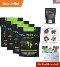 Tea Tree Oil Foot Soak with Epsom Salt - - for Toenails, Athlete's Foot, itc...