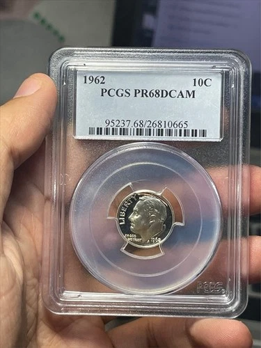 1962 Deep Cameo Proof Roosevelt Dime PCGS PR68 DCAM