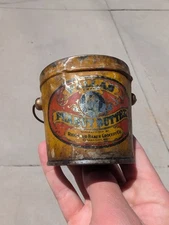 Vintage Pallas Peanut Butter Tin Pal Bucket Ridenour Baker Grocery Co Kansas MO