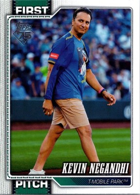 2026 Topps - First Pitch Kevin Negandhi #FP-4 - T-Mobile Park