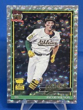 2026 Topps Series 1 JACOB WILSON Crackle Foil Athletics #T91-77