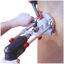 Portable Drill Press Guide Attachment, Silver