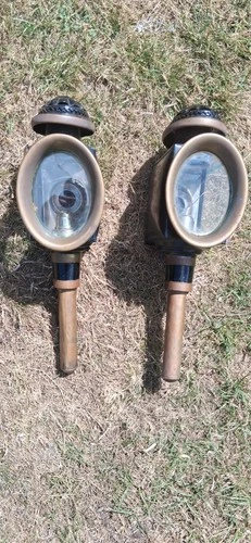 Pair large Antique Horse Drawn carriage Lamps