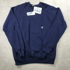 Vintage 90s Tultex Sweatshirt Men's XL Blue Deadstock Raglan Crew UltraFleece220