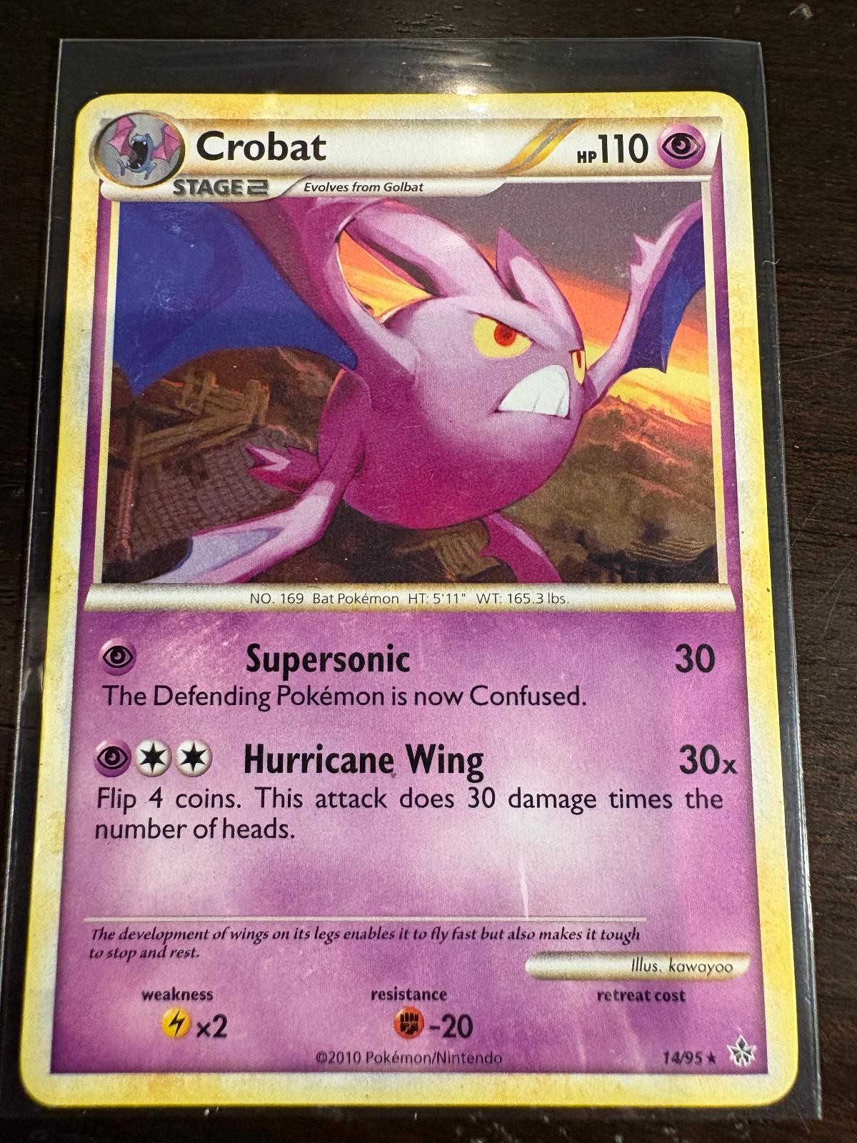 Pokemon Crobat 14/95 HGSS Unleashed MP Rare