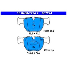 Satz Bremsbeläge Bremsklötze vorne für Land Rover Range L322 | 23838977