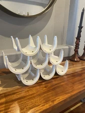 Vintage Vacu Vin Click Bottle Rack, Set of 8, Used