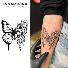 INKARTLINK Butterfly Temporary Tattoo,Lasts To 15 Days New Technology Magic