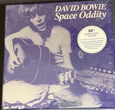 David Bowie Space Oddity 2x 7'' Vinyl Single 45 Mono Sealed 50th Anniversary LP