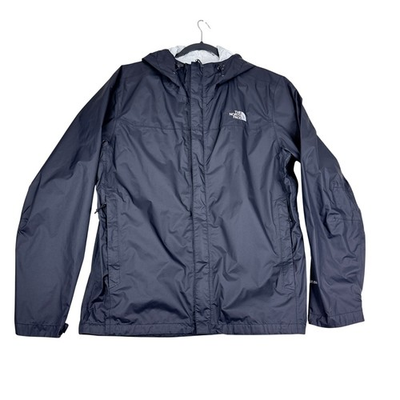 #ad The North Face HyVent 2.5L Rain Jacket Mens XL Gray Hooded Waterproof Shell $39.77