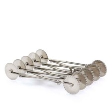 Rullo tagliapasta regolabile in acciaio 5 lame lisce 5 ondulate Decora