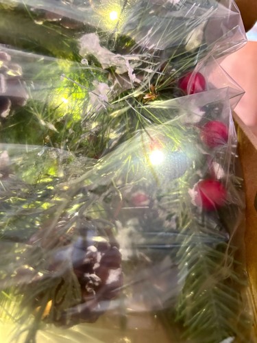 Artgar 6 Fuß Weihnachtsgirlande, Pre-Lit Weihnachtsgirlande Zapfen, rote Beeren - Bild 6 von 9