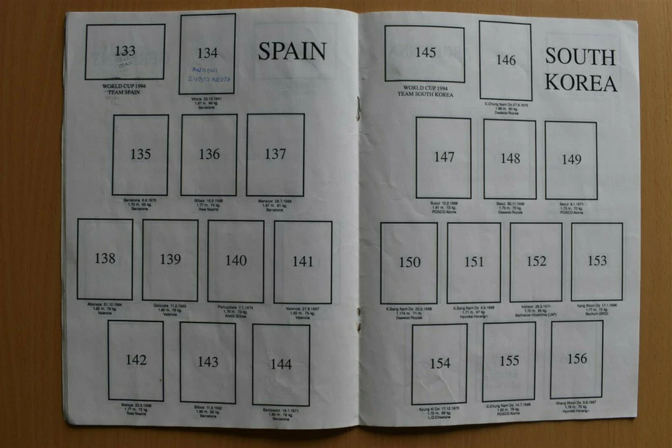 Copa Mundial de la FIFA EE. UU. 94 1994 VERSIÓN SERBIA YUGOSLAVA EMBARGO DE GUERRA sin panini Foto 4 de 4