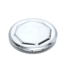 1pc 6.78in Hex Hubcaps Replacement For 6.165in Trueray Wheels Hole Chrome Finish