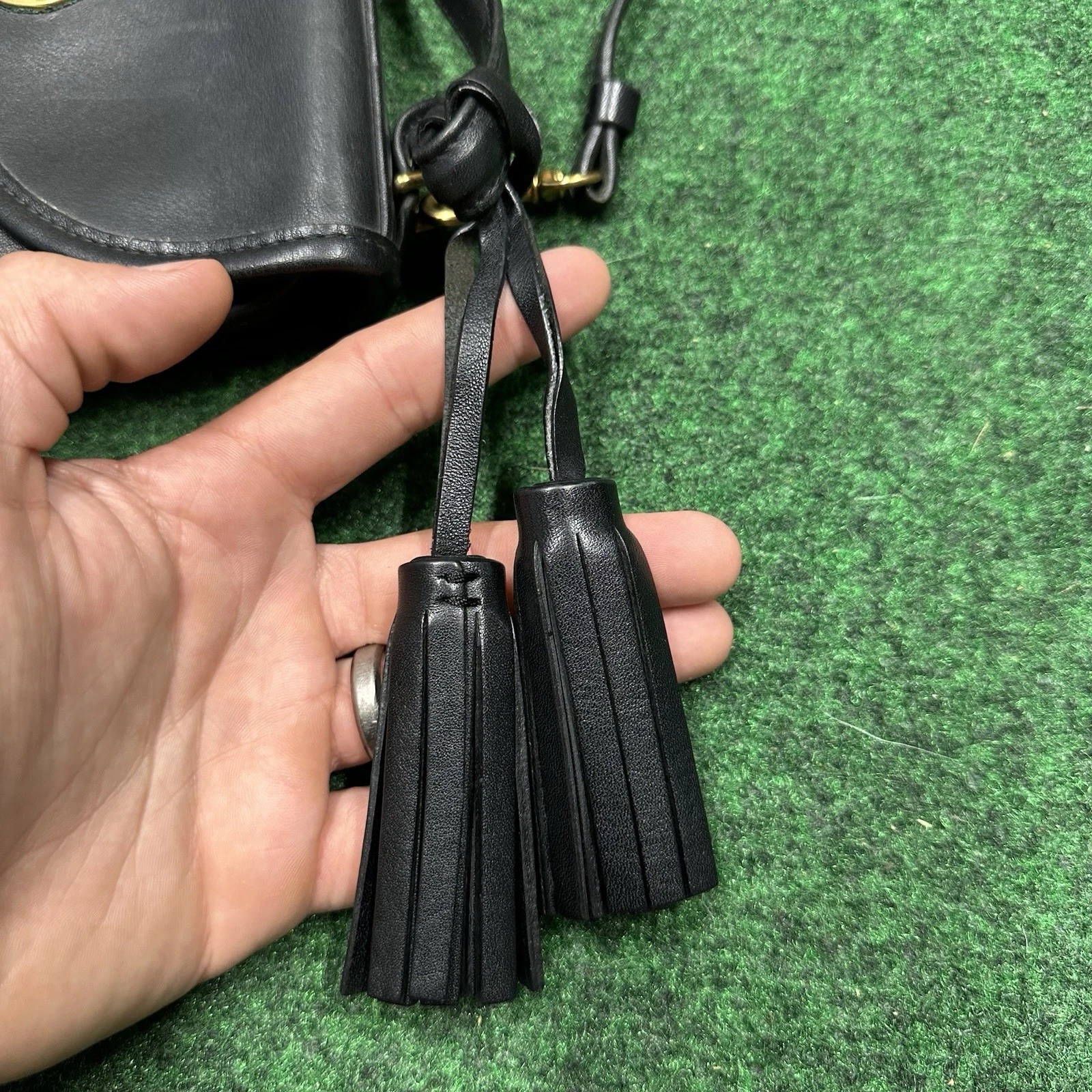 Borsa a tracolla vintage Coach Regina in pelle nera borsa a mano 9983 USA