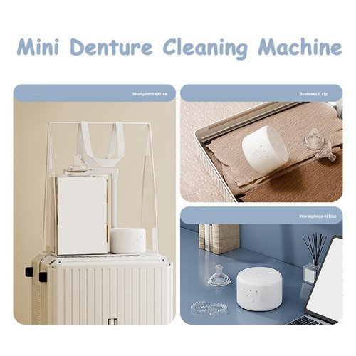 Portable Ultrasonic Retainer Cleaner Machine for Dentures Retainer Mouth1449 - Imagen 6 de 8
