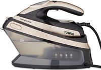 Tower 2400 W Ceraglide Steam Generator Iron 1.5L Tank Fast Heat Up T22024GLD New