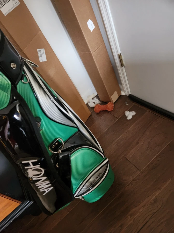 Сумка для гольфа Honma CB-1808 Dancing черная/зеленая/серебристая Caddy. Очень редкая - Изображение 4 из 4