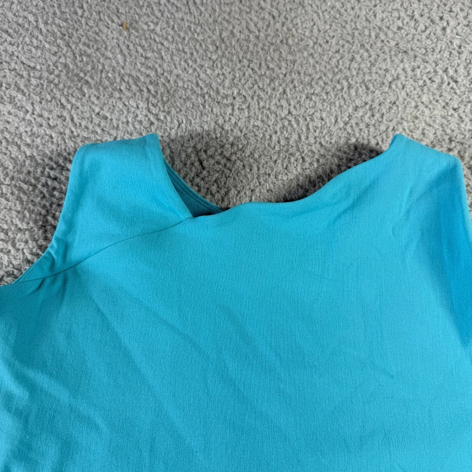 Fila Blue Womens L Built In Bra Athletic Sporty Gym Yoga Racerback Tank Top - Imagem 2 de 4