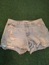 Women  s Cut Off Kancan Jean Shorts Size L