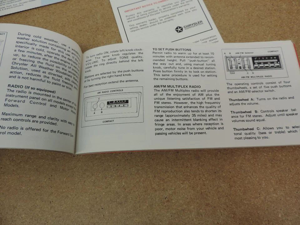 Dodge Pickup Truck 100 200 300 D 1971 W manual del propietario original Foto 3 de 4