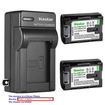 Kastar Battery Wall Charger for JVC BN-VG114 & JVC Everio GZ-MS230RUS GZ-MS230U