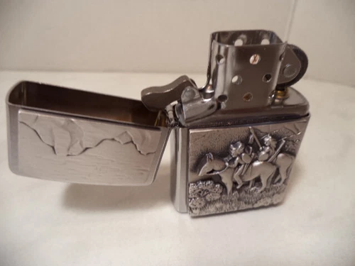 ZIPPO LIGHTER INDIANS SERIES PLATE NEW NEW 4