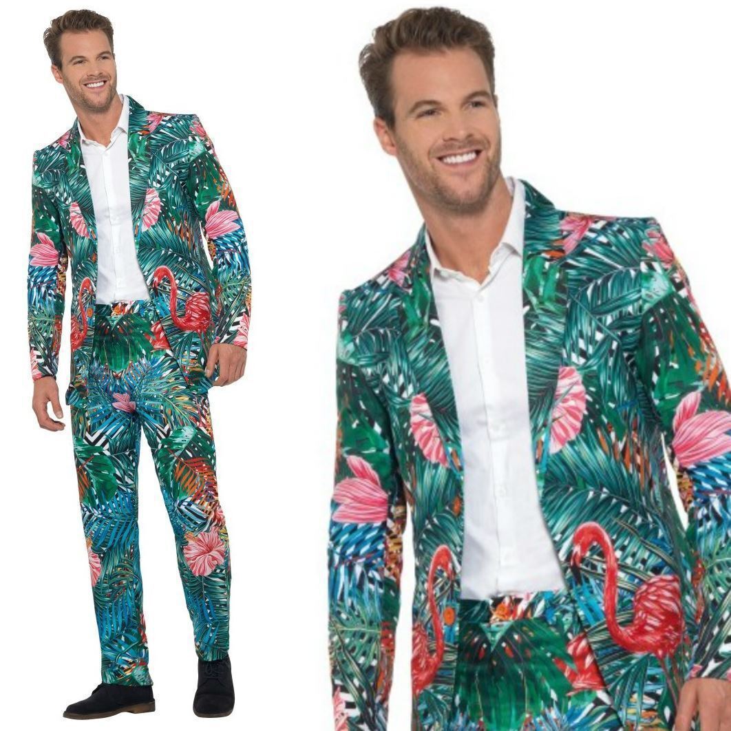 Hawaiian Tropical Flamingo Suit Hawaiian Tropical Flamingo Suit