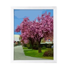 Designs ByLITA Cherry Blossom Delight, Wall Print Art Beautiful Flowers