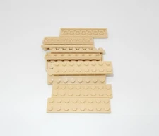 LEGO Plate  |  #3034 - 2 x 8  |  Tan  |  12 Pieces