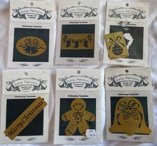 Lot of 6 Embossing Templates, Lasting Impressions, Christmas Theme